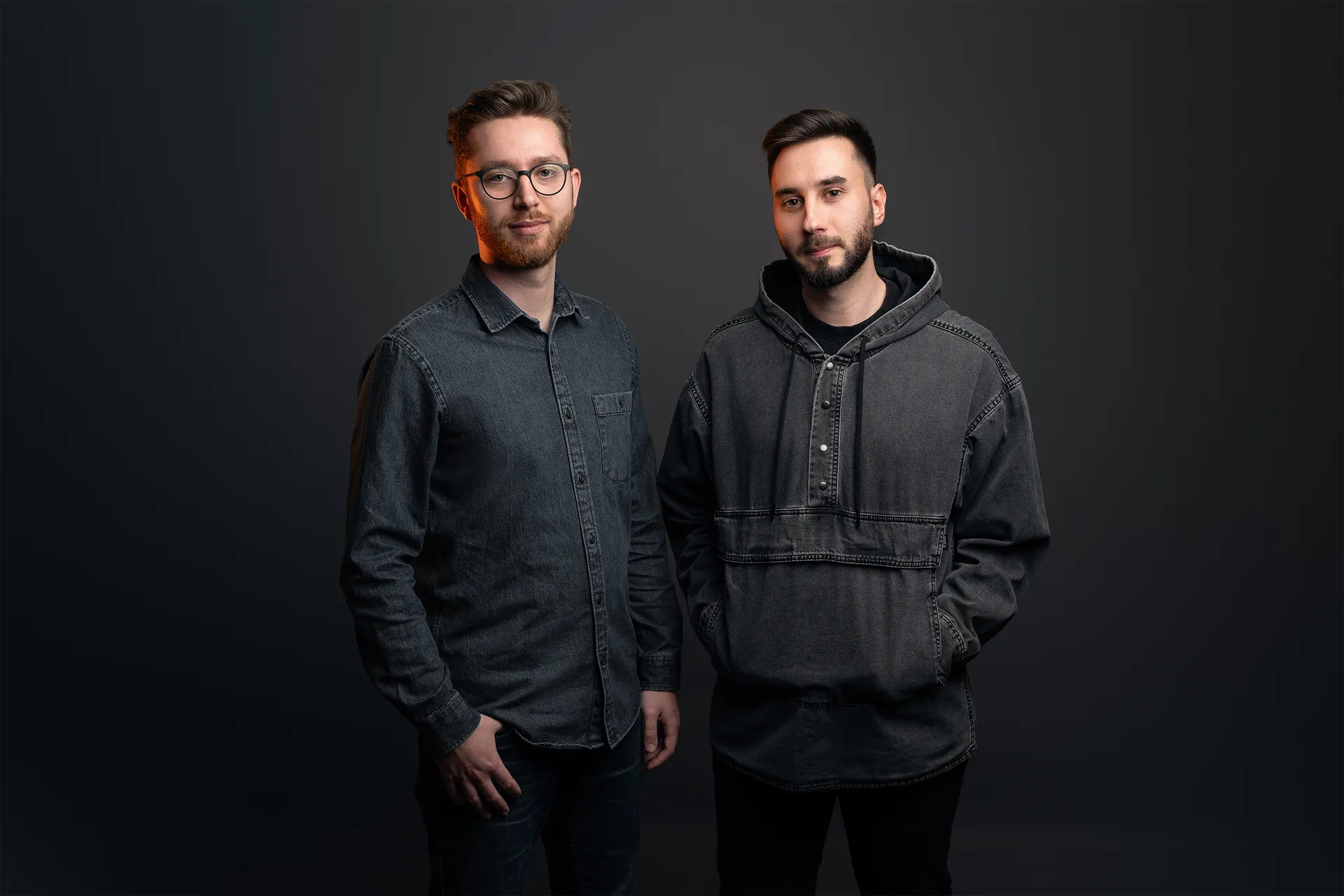 Tin Majetić and Domagoj Jeleč standing together as studio prospektiv founders